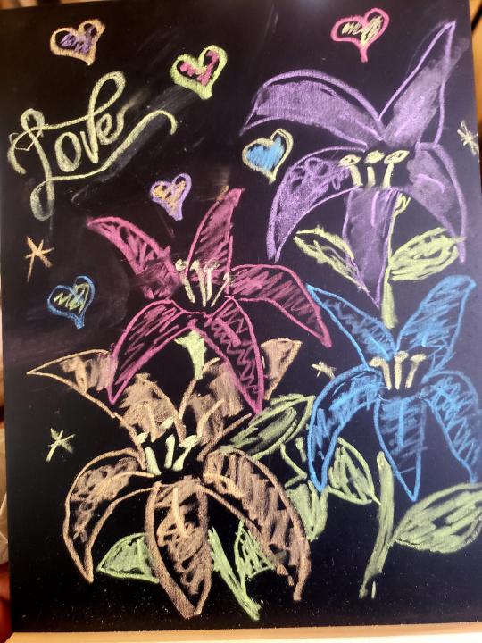 Chalk art