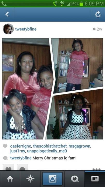 my oldest daughter and my two grand babies