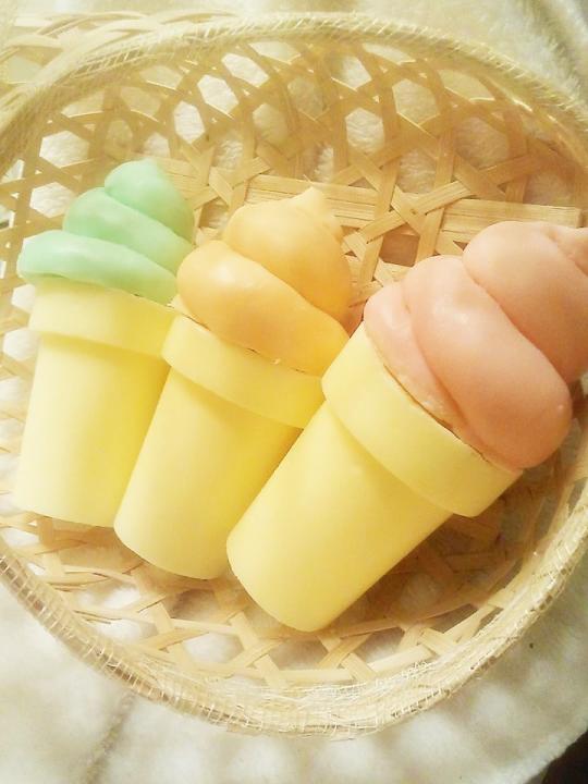 Ice cream cone soaps