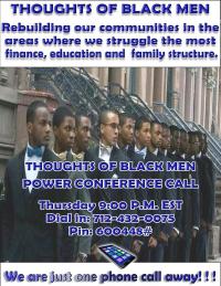 Thoughts of Black Men Conference Call