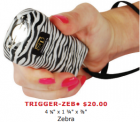 ZEBRA RECHARGEABLE 18 MILLION VOLT TRIGGER STUN GUN